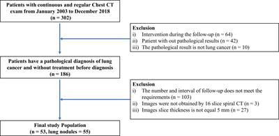 Dynamic Observation of Lung Nodules on Chest CT Before Diagnosis of Early Lung Cancer